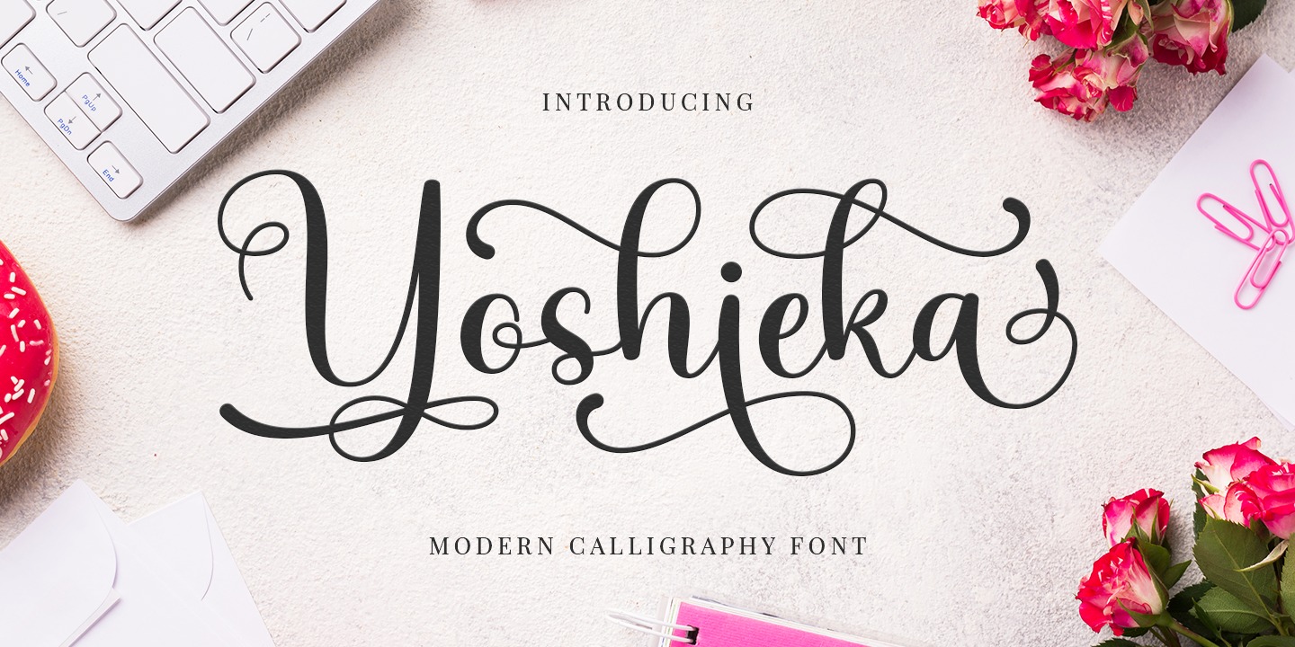 Yoshieka Font preview